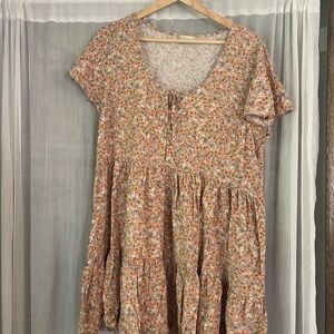 Altar'd State Pastel Floral Blouse